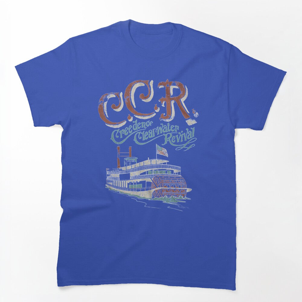 Rollin' On The River Ccr American Rock Band Shirt