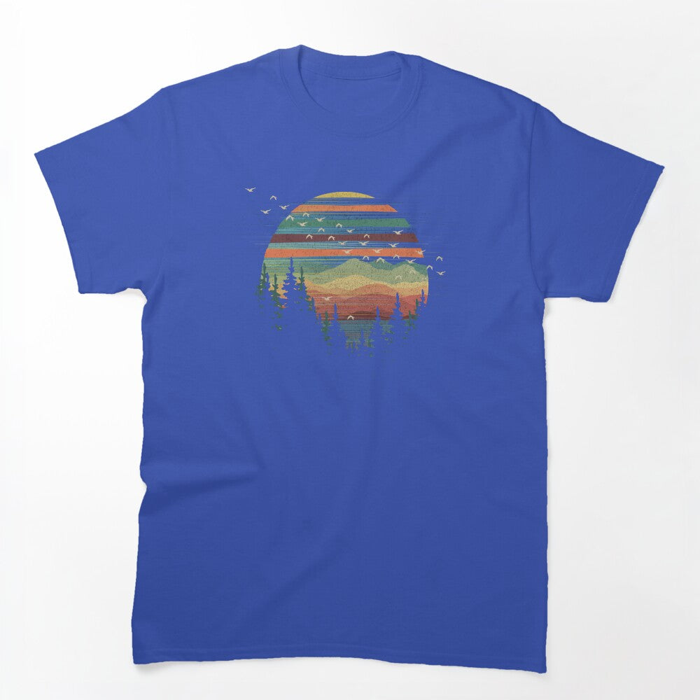 Geometric Nature Sunset Vibes Shirt
