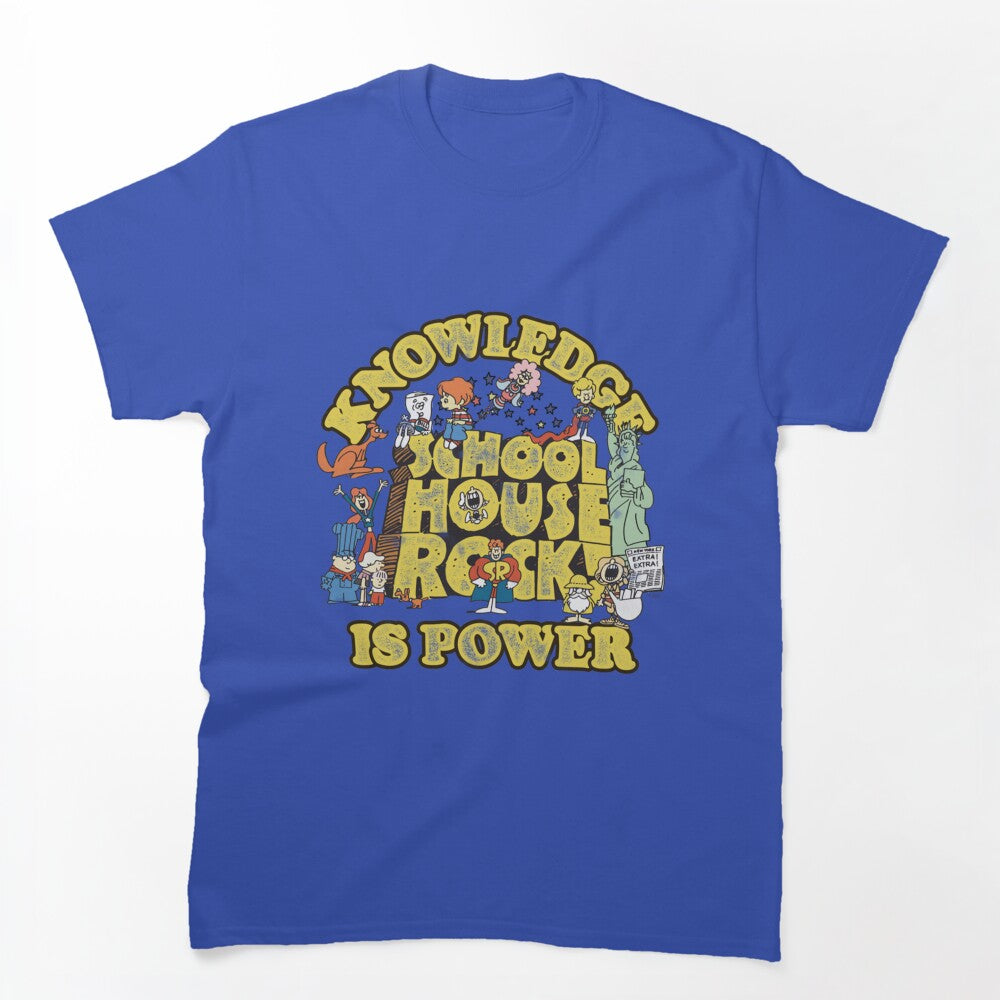 Schoolhouse Rock Knowledge Is Power Logo Group Shirt