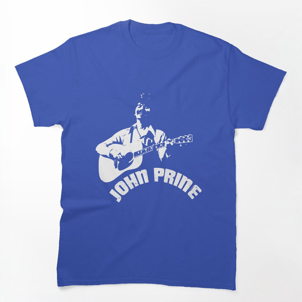 John Prine Singer-songwriter White Designs Shirt