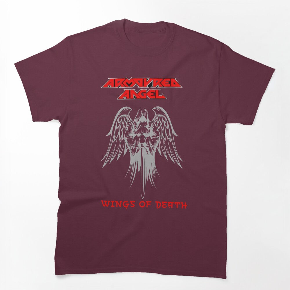 Armoured Angel- Australian Black Death Metal Wings Of Death Shirt