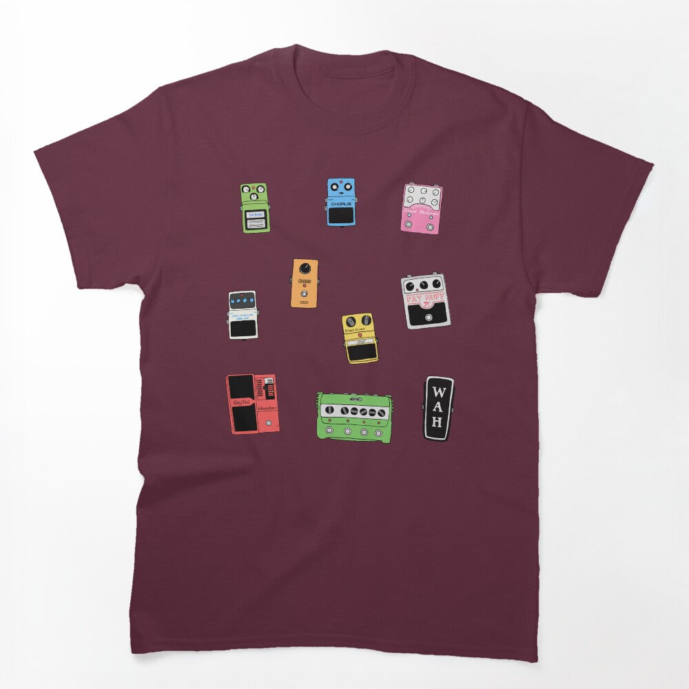 GUITAR PEDALS Pack All Over Print Mug Recording Studio Engineer Shirt
