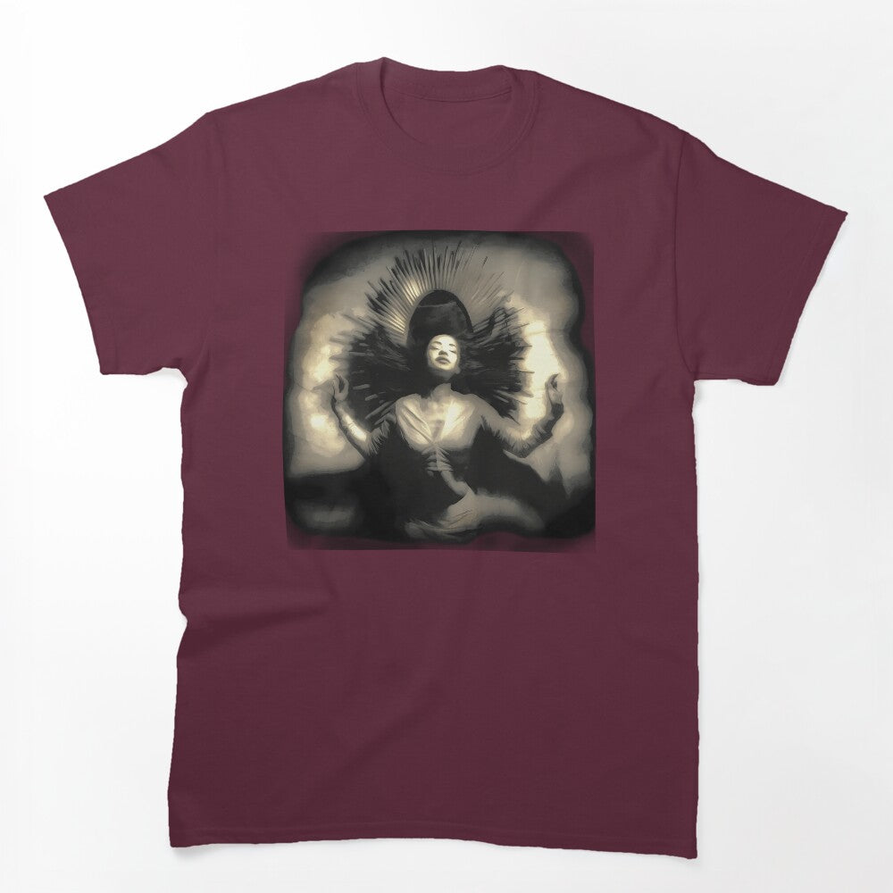 Glowing Halo Portrait Illustration Shirt