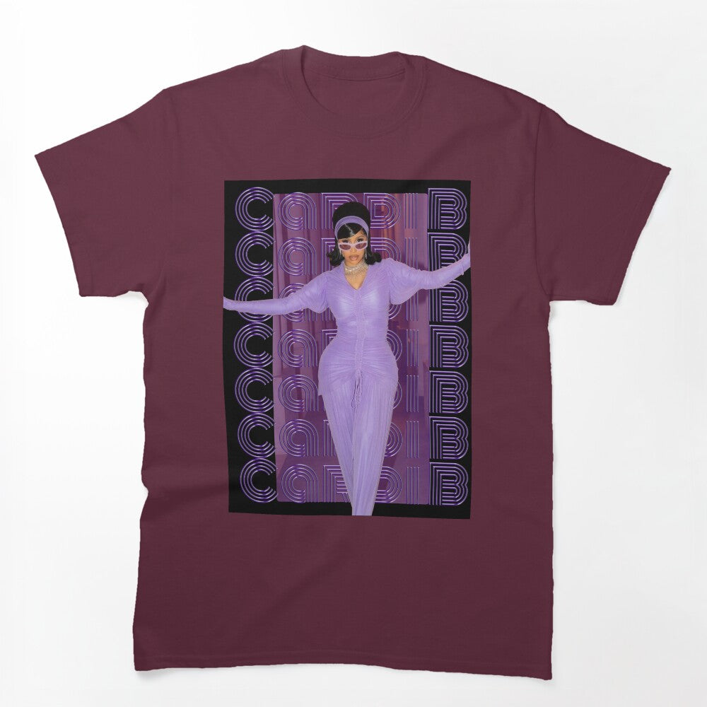 Cardi B Purple Design Shirt