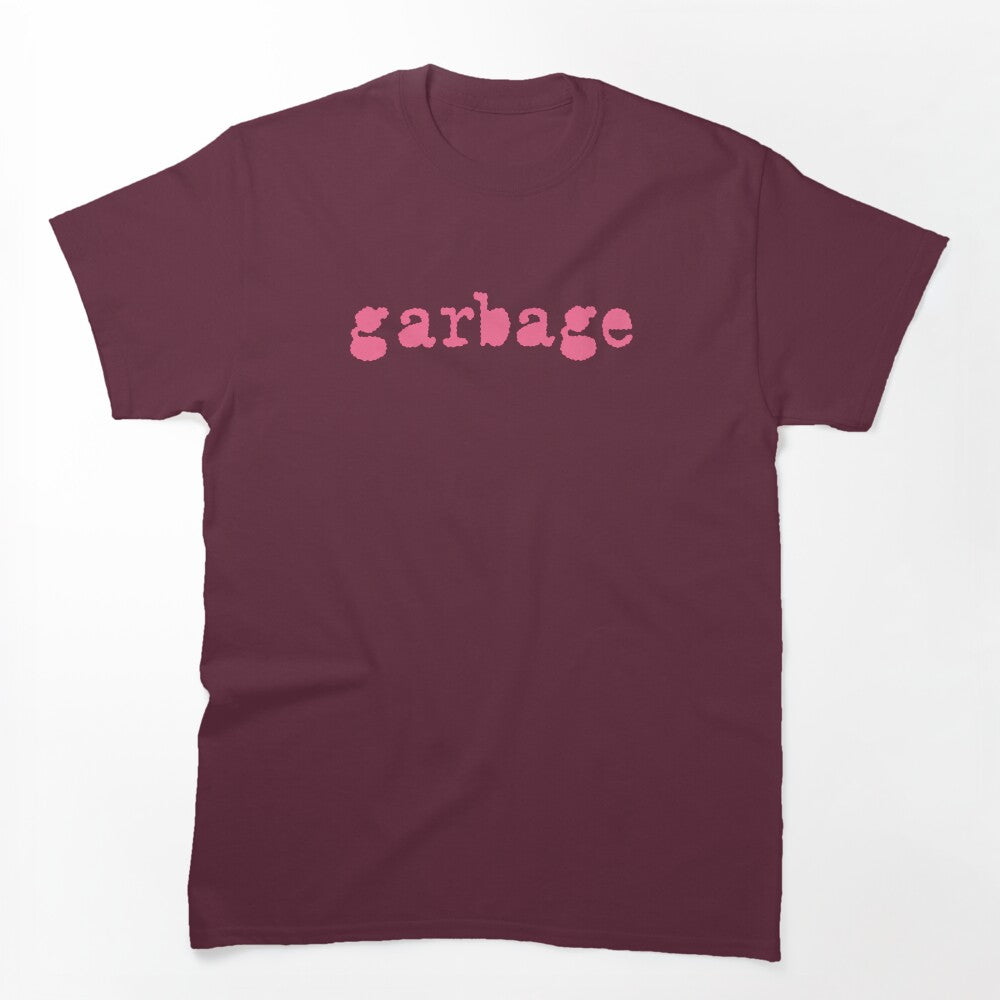 Garbage Debut Pink Logo Retro Rock Band Shirt