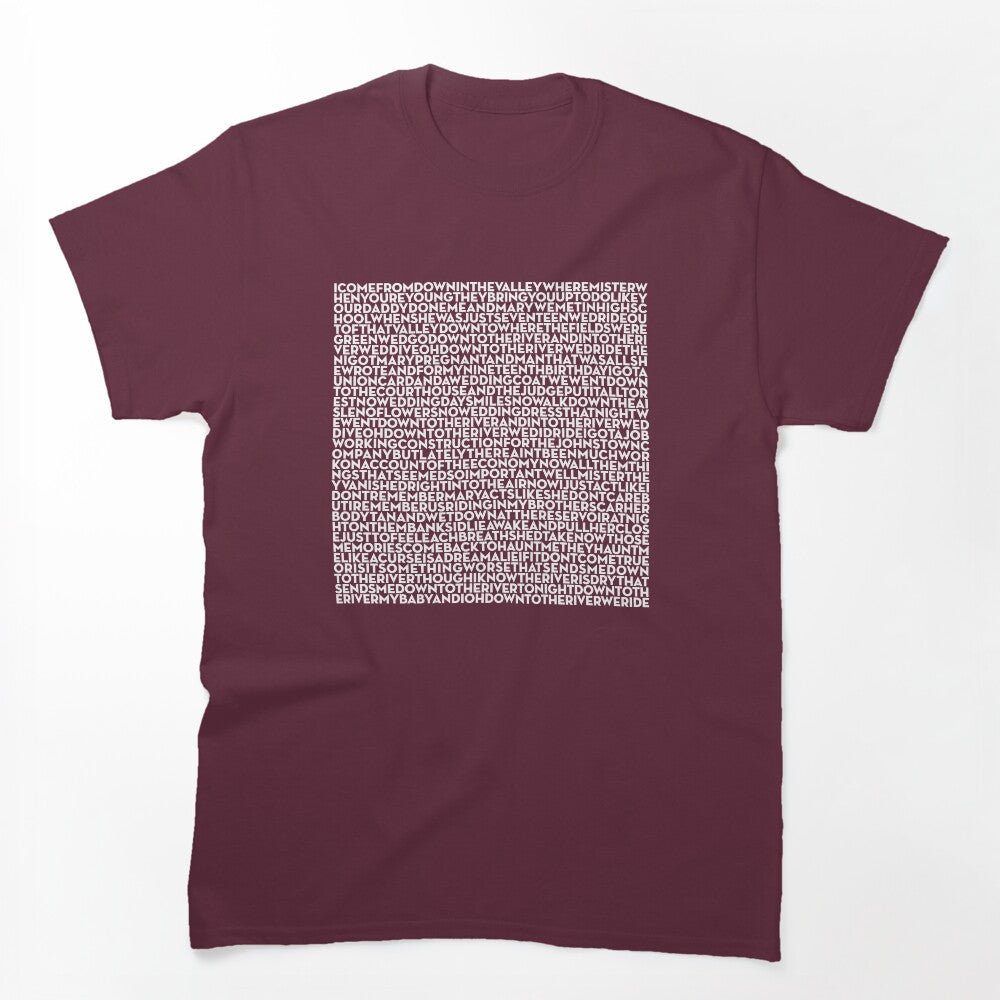 The River - Bruce Springsteen Lyrics V 13 Shirt