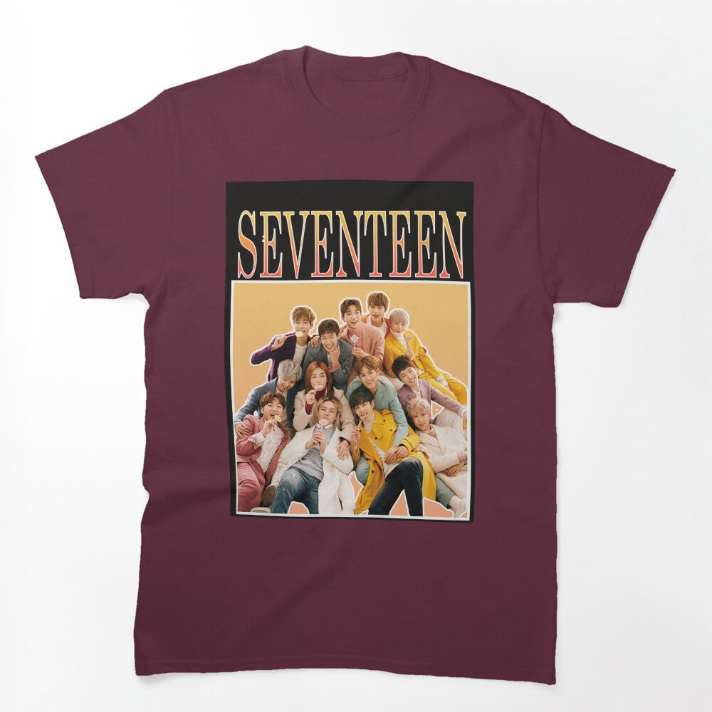 SEVENTEEN Vintage SEVENTEEN SEVENTEEN KPOP Shirt