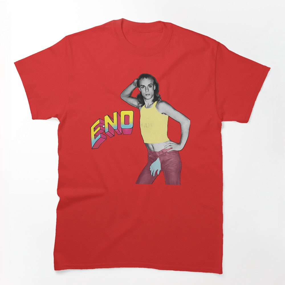 Person Posing Yellow Tank Top Red Pants Shirt