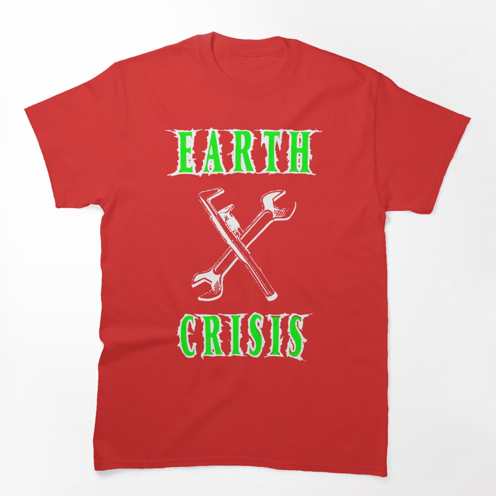 Green Typography Nu Metal Band Shirt