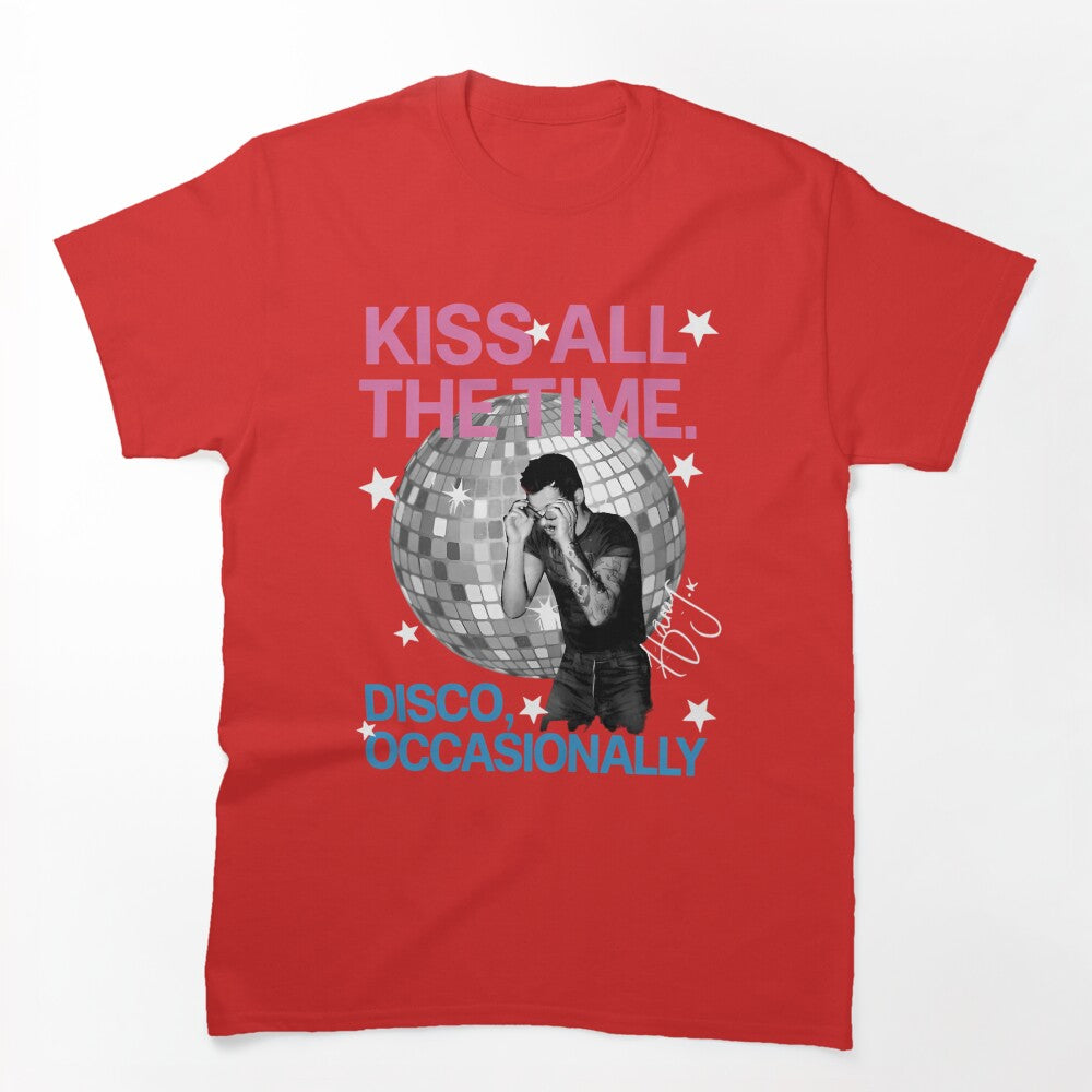 Harry Style Kiss All The Time Disco Occasionally Disco Ball Love On Shirt