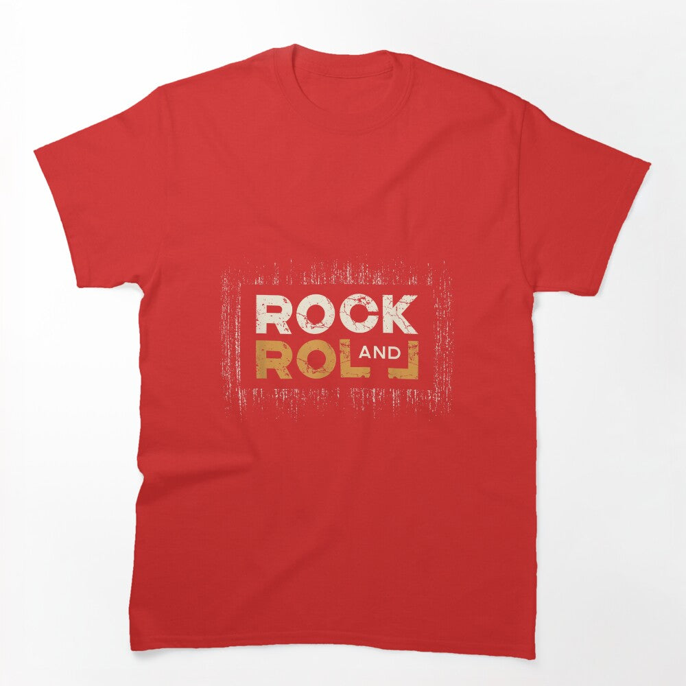 Rock & Roll Distressed Washed Rocker Concert Shirt