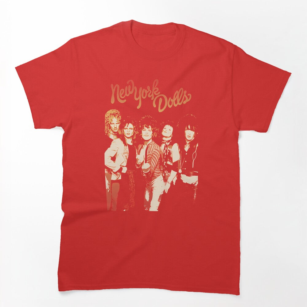 New York Dolls Proto Glam Rock Band Shirt