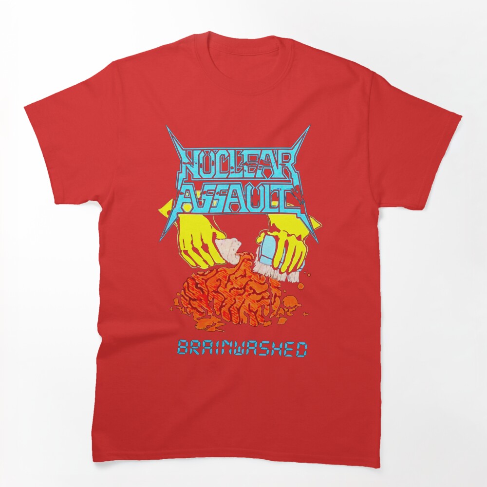 Blue Typography Speed Metal Band Shirt