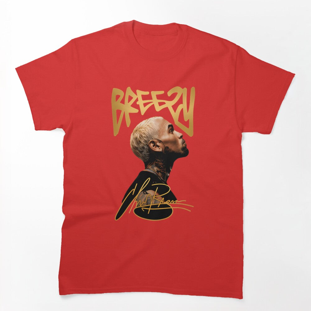 Chris Brown Breezy R&B Portrait Design Shirt