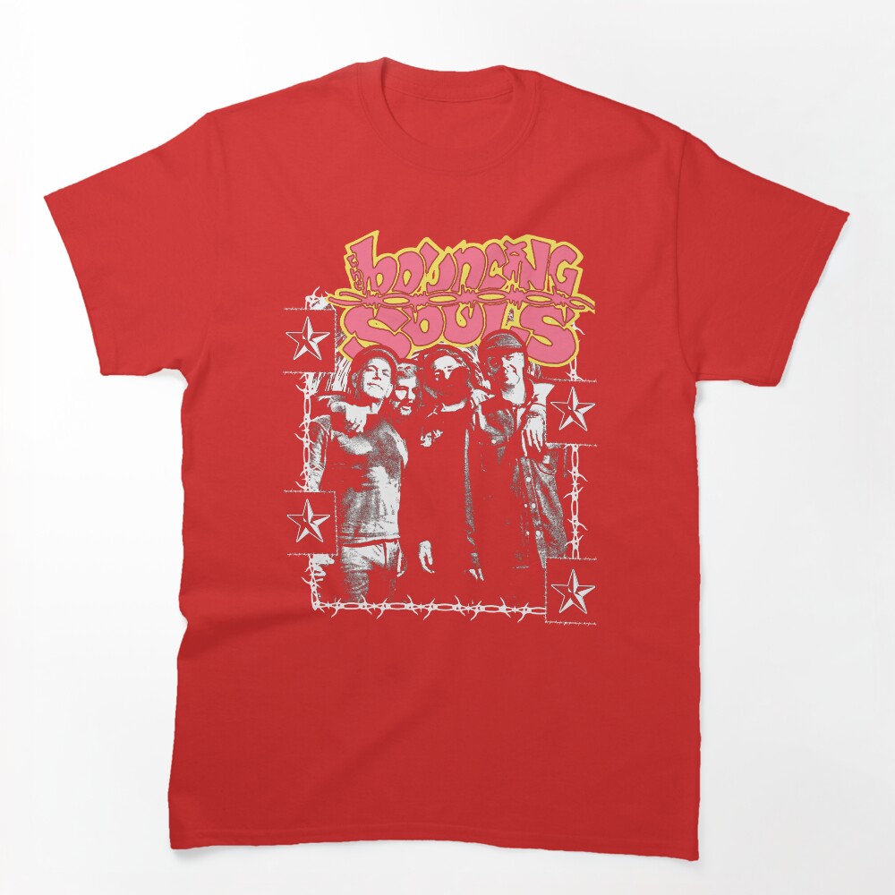 Grunge Style Pink And Yellow Melodic Shirt