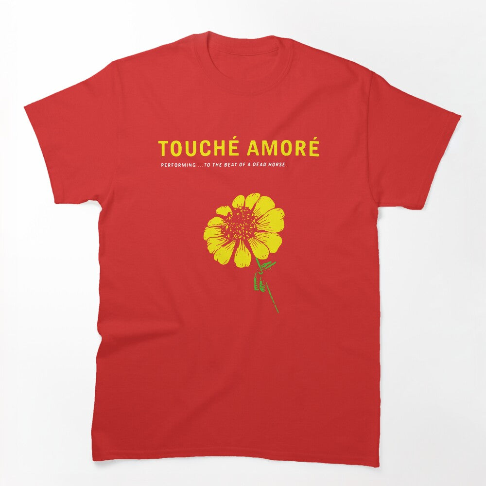 Flower Yellow With Typography Post Hardcore Shirt