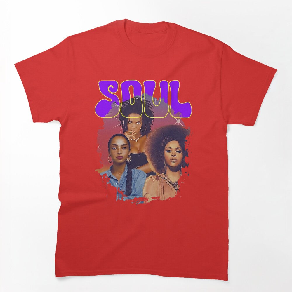 Beautiful Queen Of Soul - Lauryn Hill - Sade Adu - Jill Music Scott Shirt