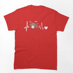 Drummer Heartbeat For Drummers & Percussionists Shirt