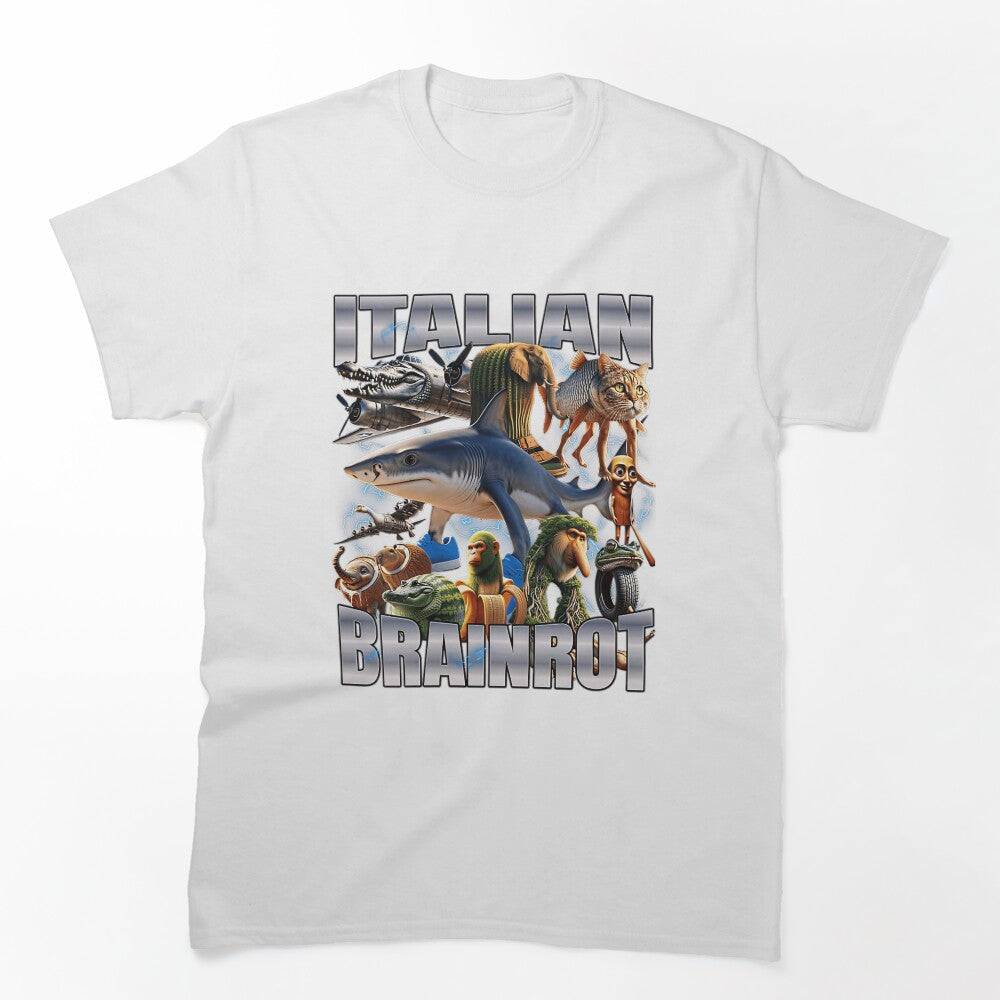 Italian Brain Tralalero Tralala For Gen Z & Gen Alpha Weird Absurd Shirt