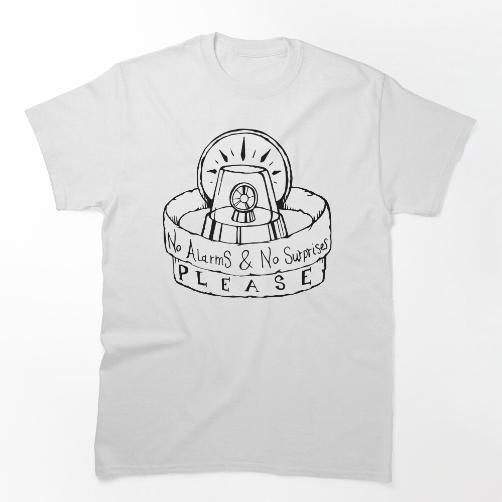 Radiohead - No Surprises - Illustrated Lyrics Shirt