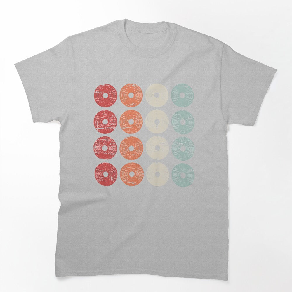 Vintage Distressed Vinyl Records Shirt