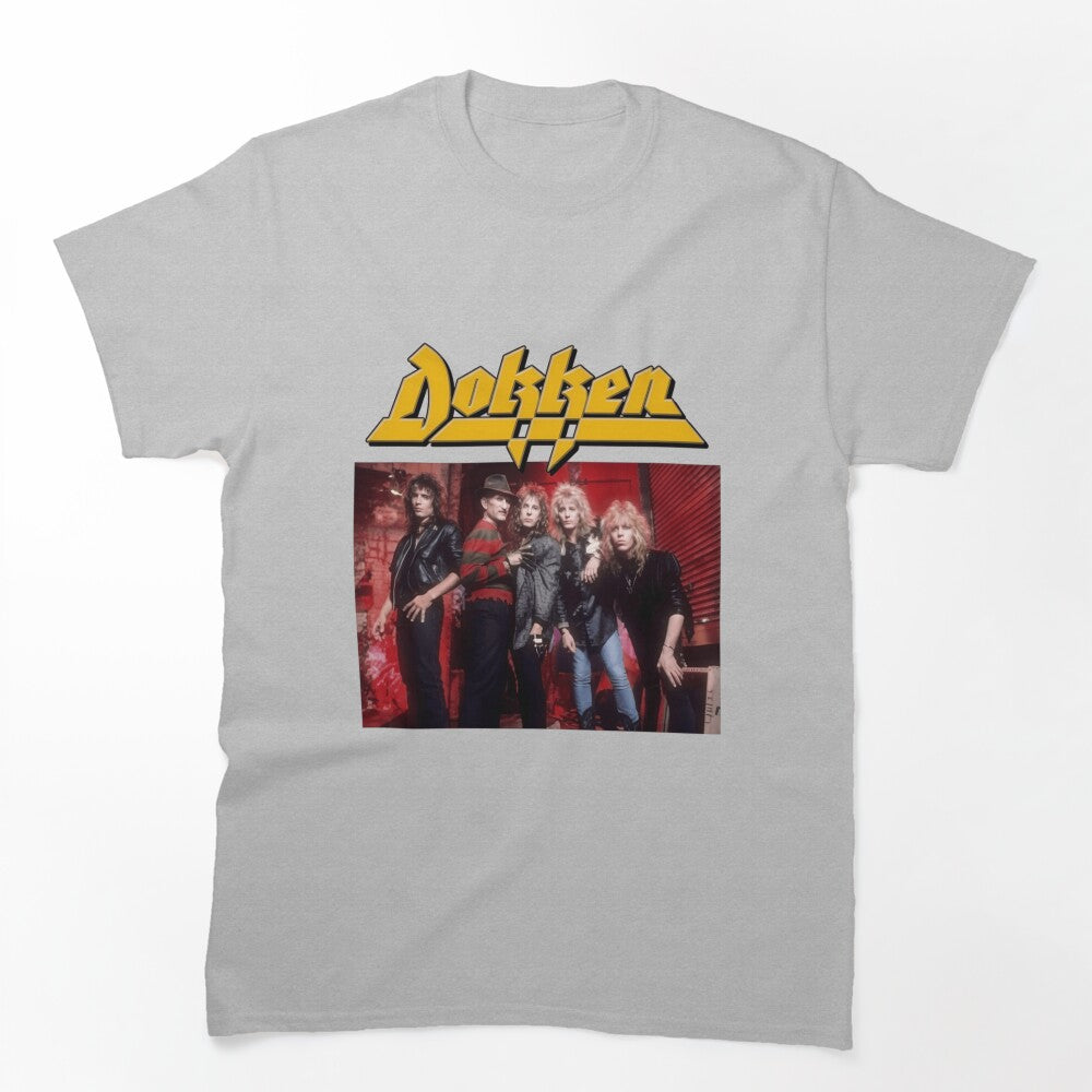 Dokken 80s Heavy Metal Vintage Band Collage Shirt