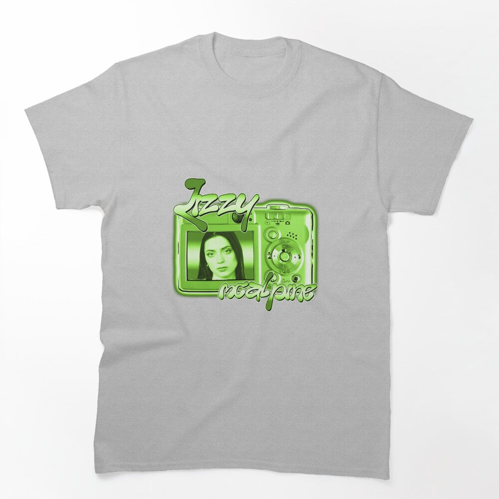 Green Camera With Bedroom Pop Singer Shirt