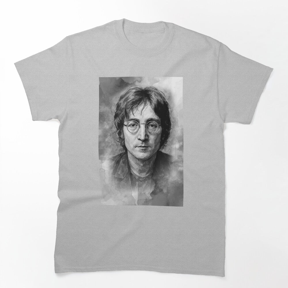 John Lennon Watercolour Portrait Iconic Beatles Art Print By Conor Shirt