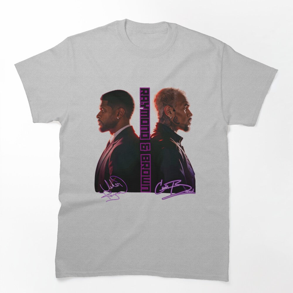 Usher Chris Brown Dual Profile Tour Design Shirt