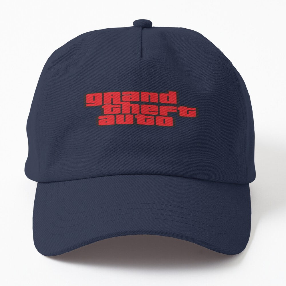 GTA Grand Theft Auto Logo Vibrant Red Hat