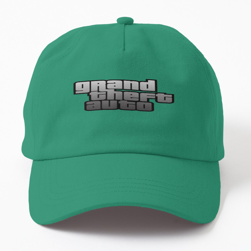 GTA Grand Theft Auto Logo Silver Hat