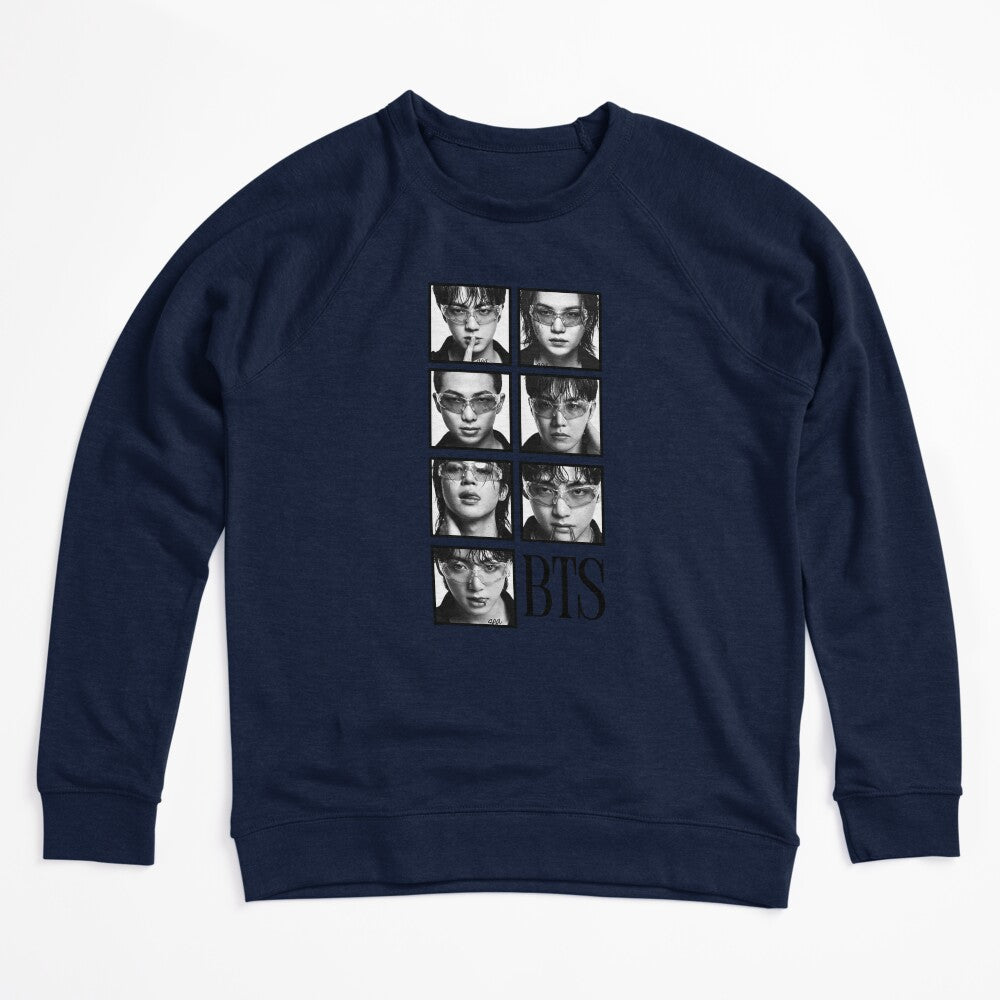 BTS Black And White Square Full Group Seven Artists One Journey K-pop Shirt