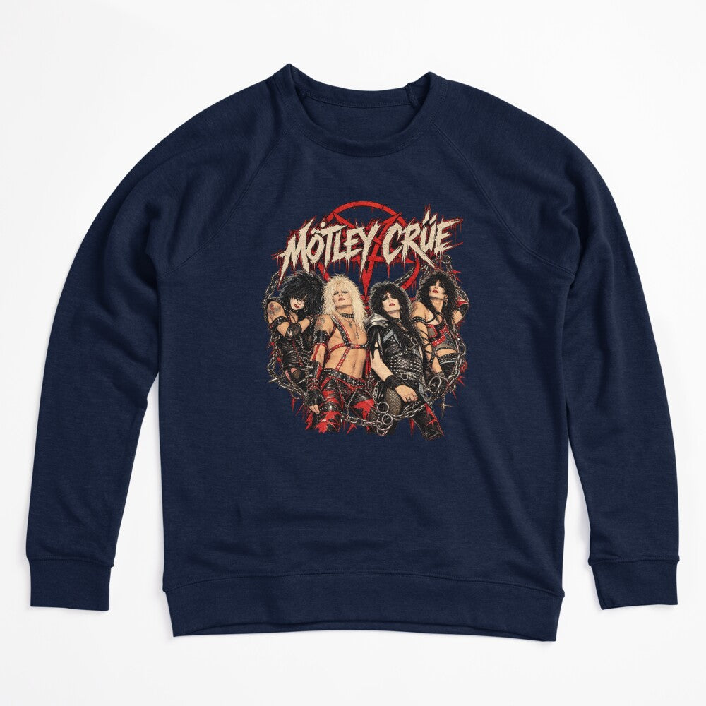 Mötley Crüe Band Vintage 80s Glam Metal Hair Metal Rock Art Shirt