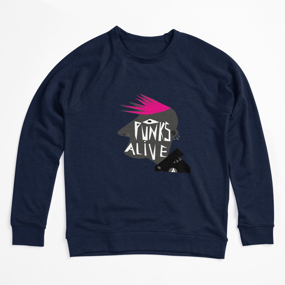 Punks Alive Concept Illustration With Punk Styled Man Shirt