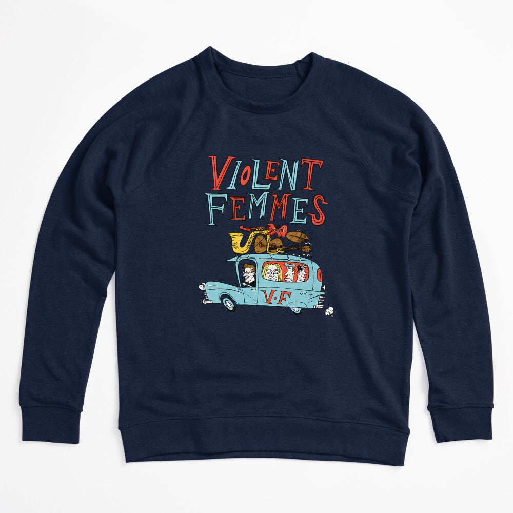 Violent Femmes Band - On The Road Cartoon Shirt
