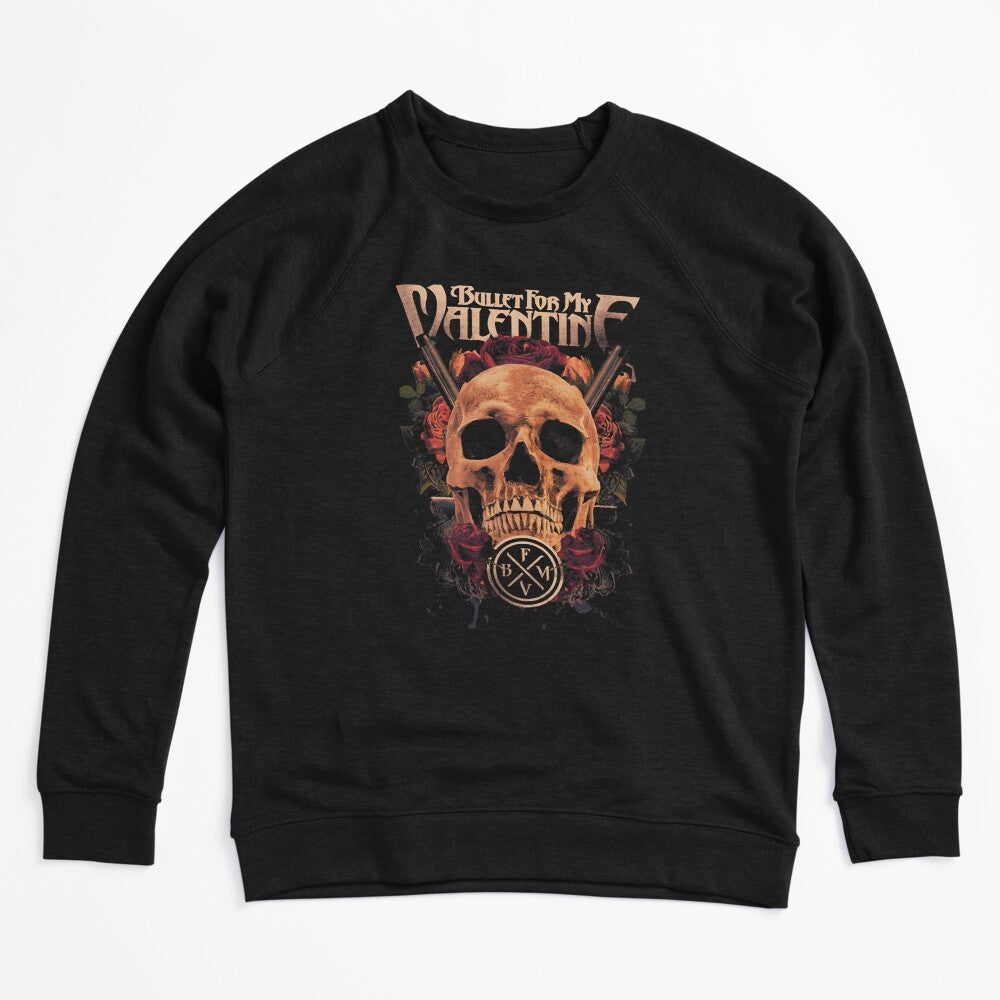 Women Men Skull Rose Bfmv Metal Retro Vintage Shirt
