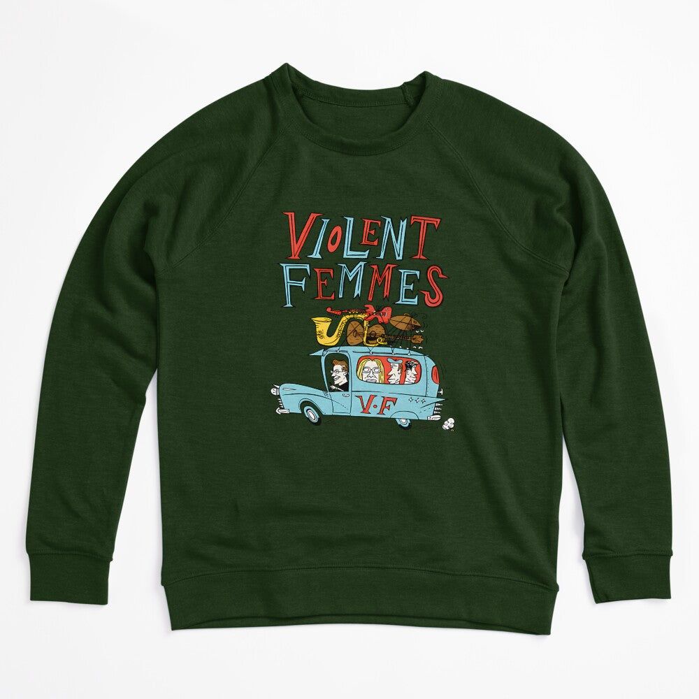 Violent Femmes Band - On The Road Cartoon Shirt