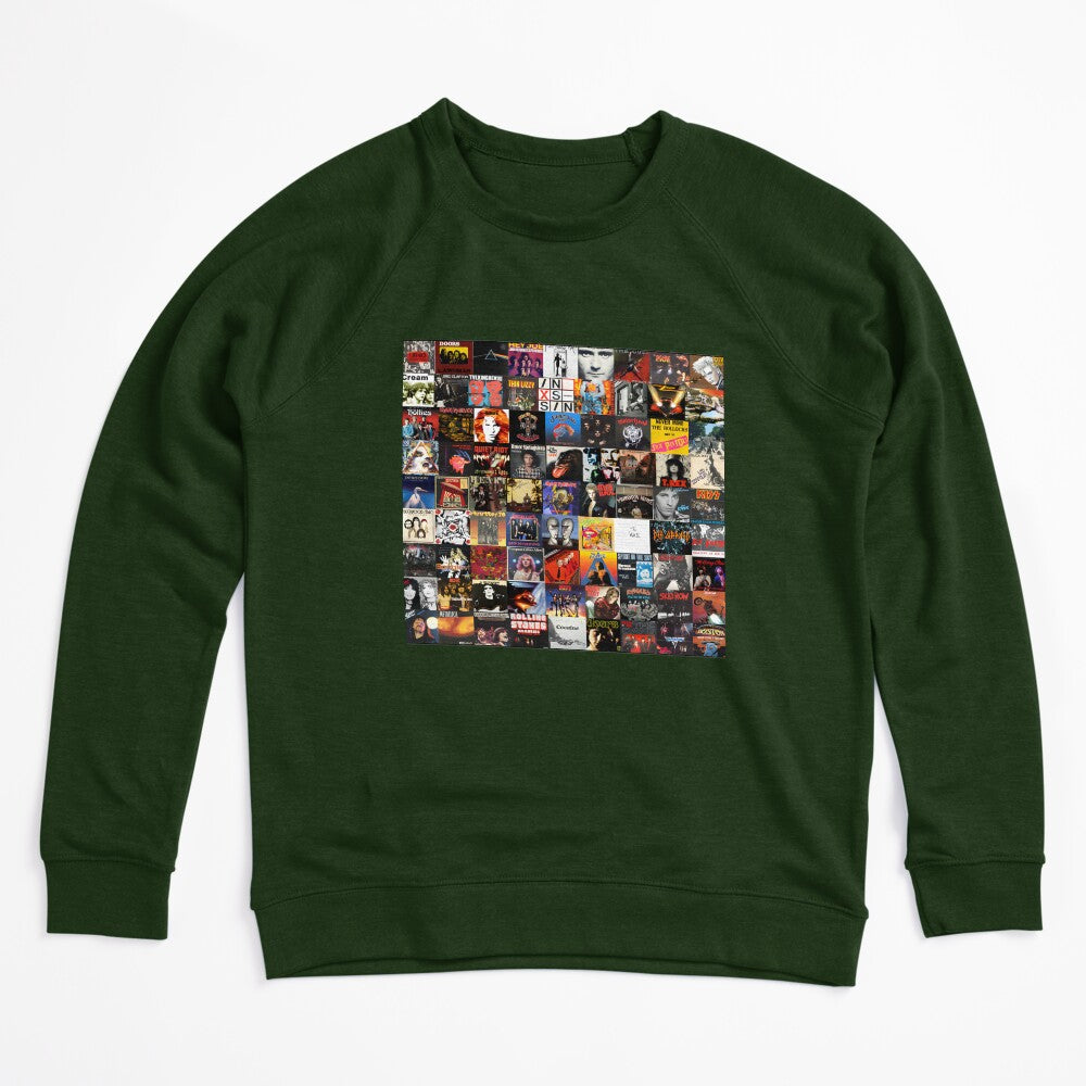 Rock Vinyl Record Collage Art Design For Music Lovers Shirt
