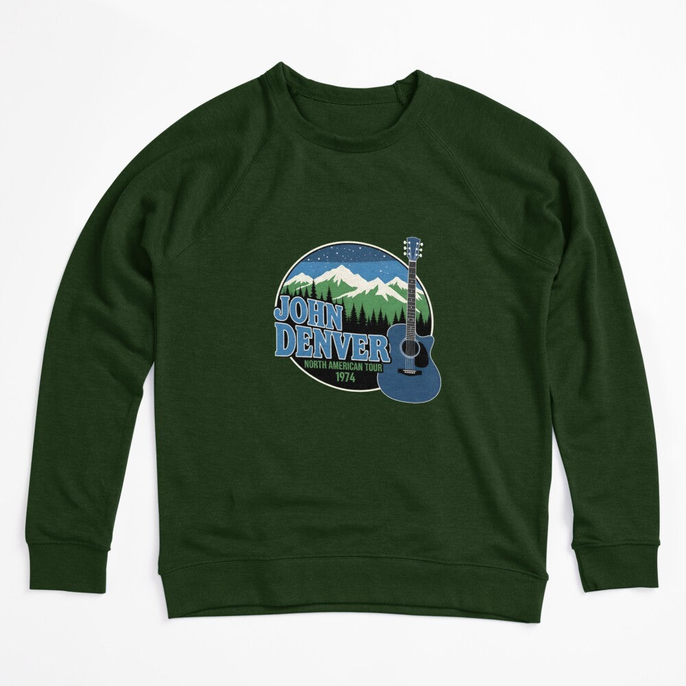 John Denver North American Tour 1974 Landscape Acoustic Guitar Shirt