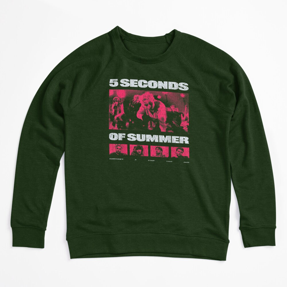Retro 5 Seconds Of Summer Tour Photo Graphic Pop Punk Band Shirt