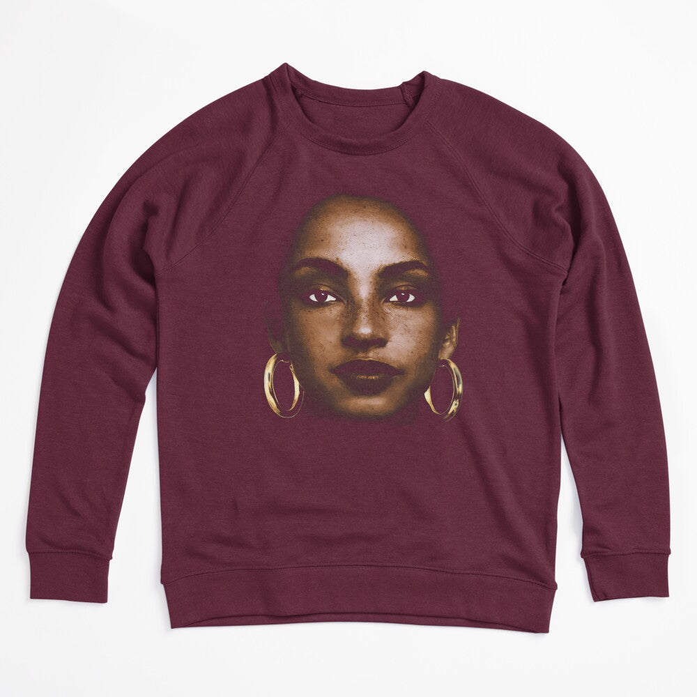 Close Up Female Portrait Hoop Earrings Shirt