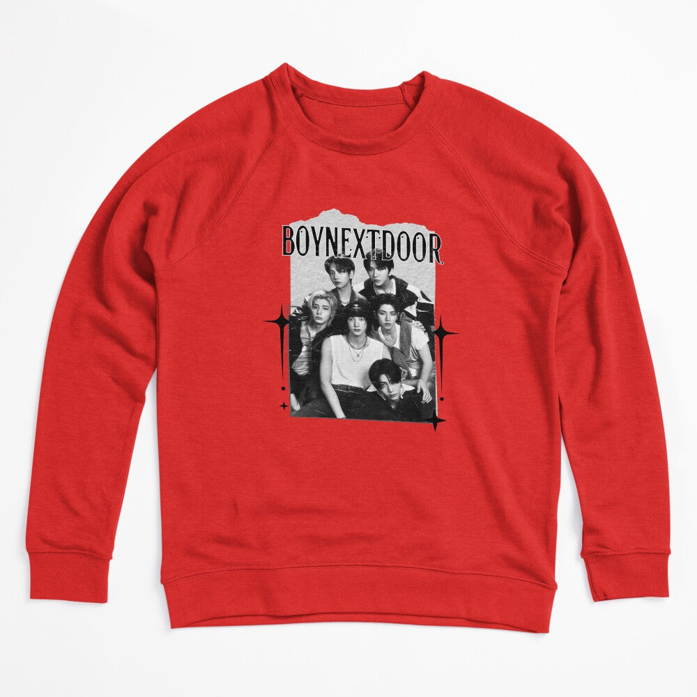 BoyNextDoor Kpop Boy Group Scrapbook Collage Cozy Y2K Vintage Design Shirt
