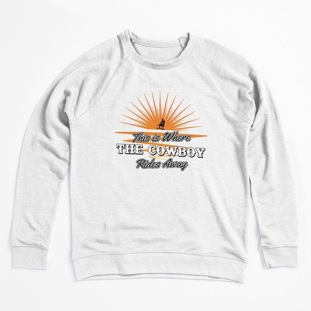 Retro Cowboy Rides Away Simple Steps Best Women Men Shirt