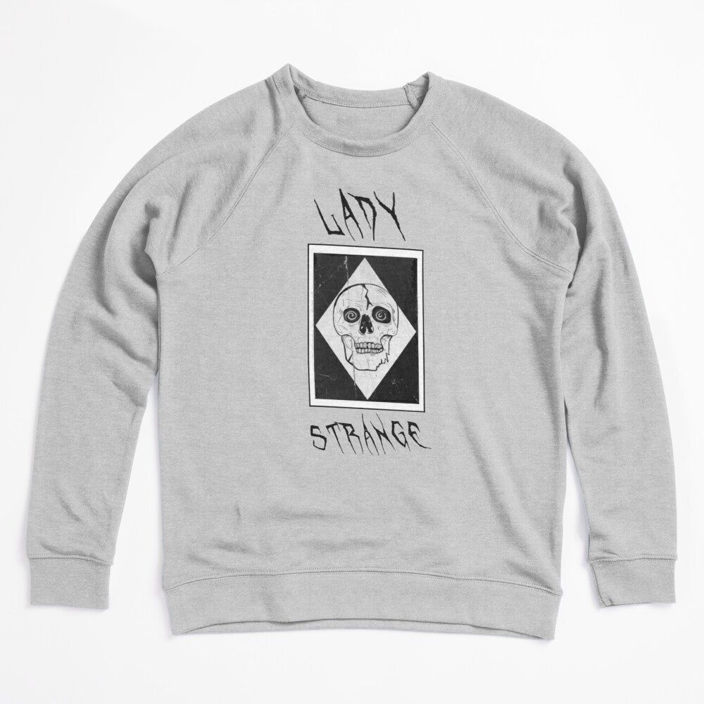 Lady Strange Skull Design Black Logo Shirt