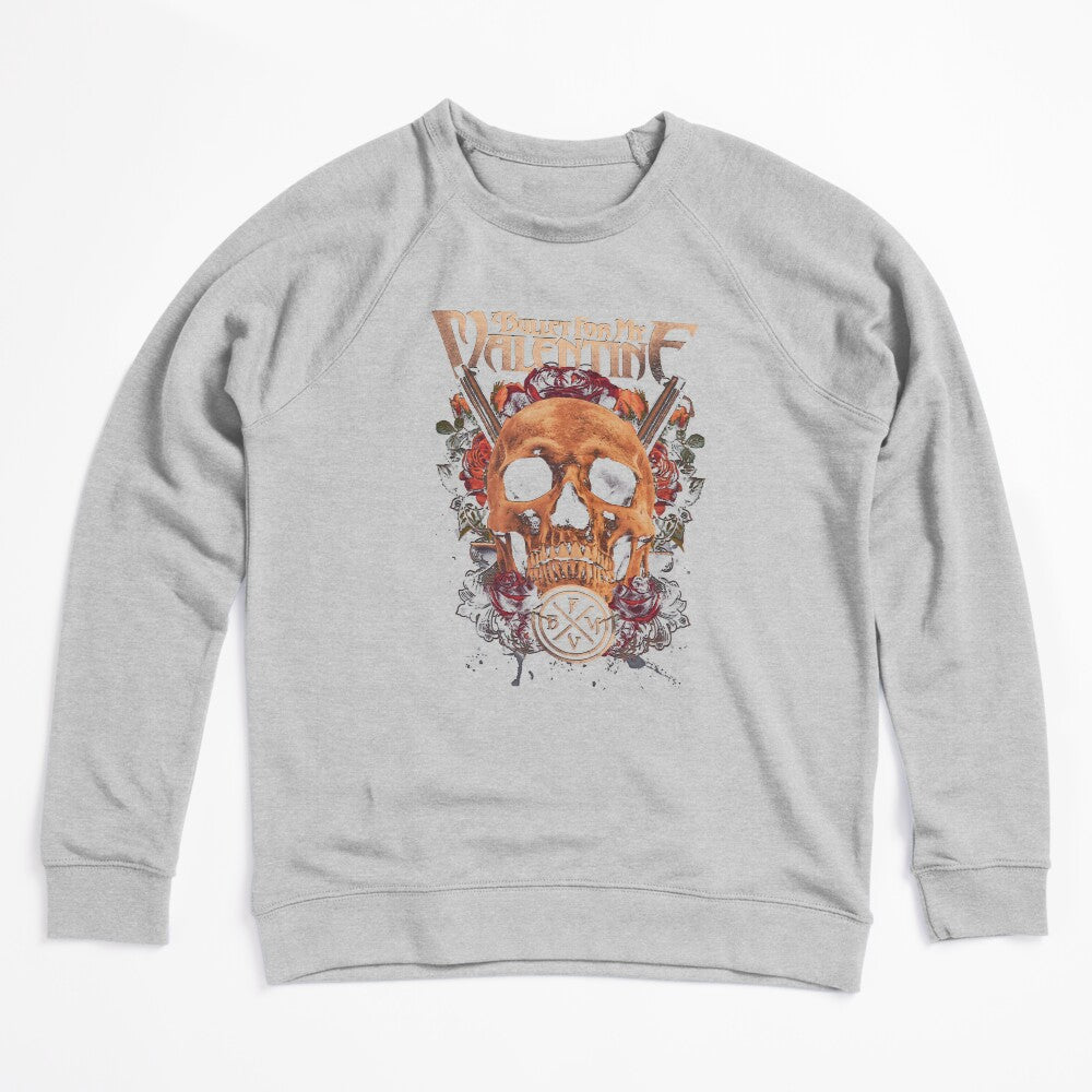 Women Men Skull Rose Bfmv Metal Retro Vintage Shirt