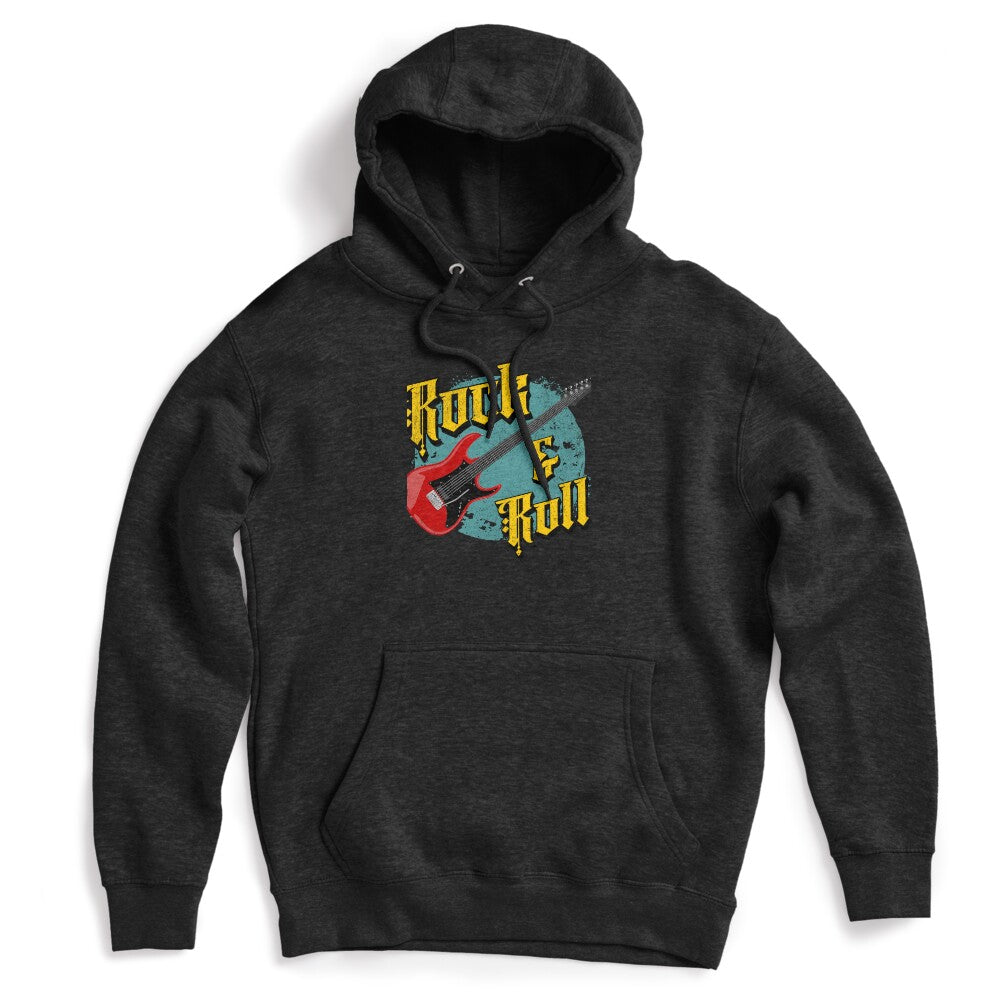 Vibrant Rock And Roll Electric Guitar Design Shirt