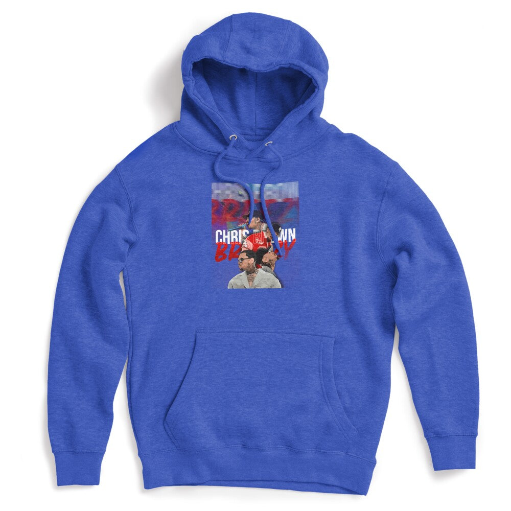 Chris Brown Breezy Portrait Collage Fan Art Design Shirt
