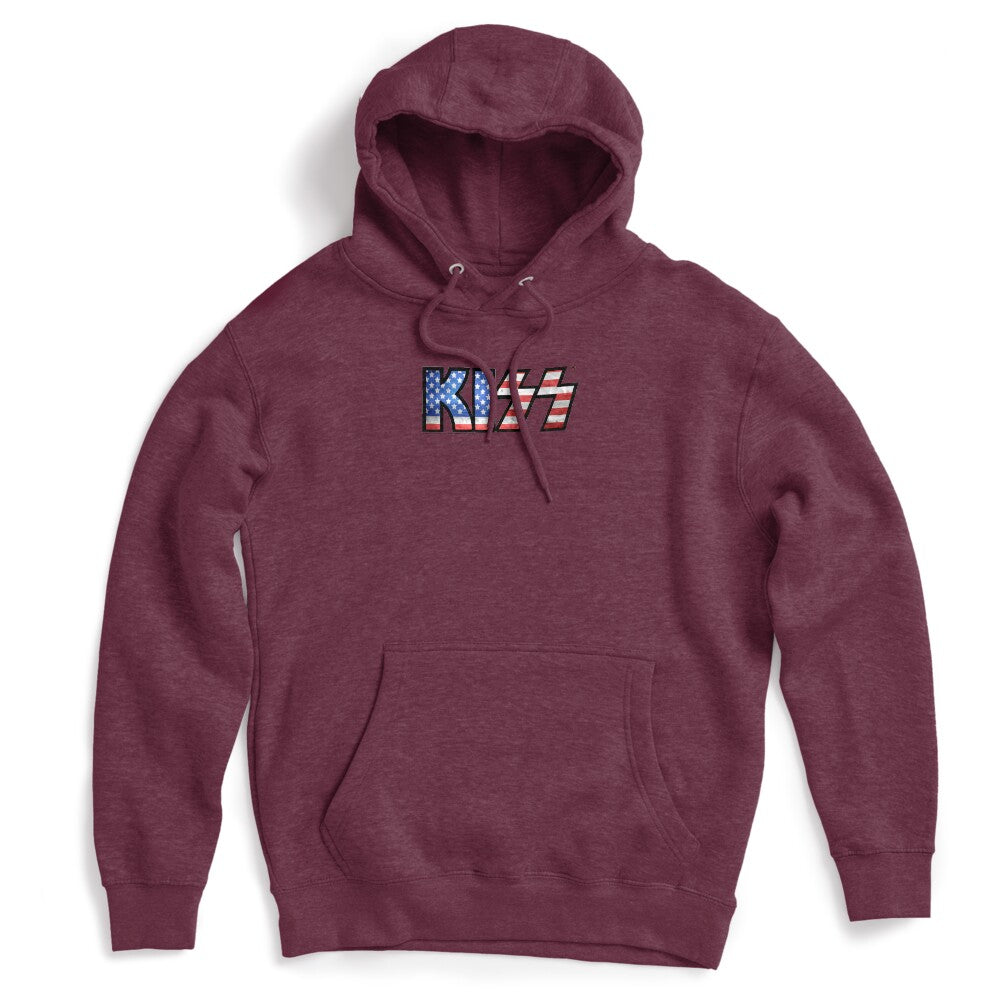 KISS Logo - American Flag Shirt