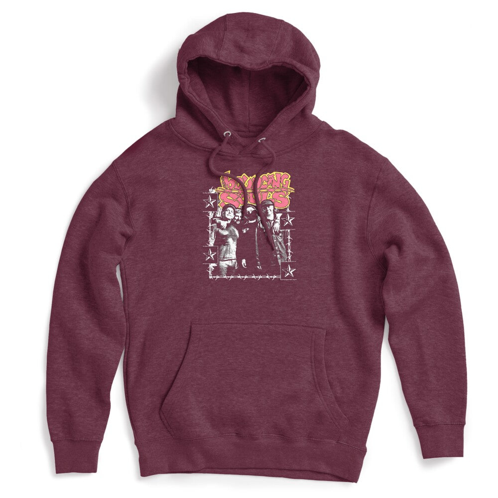 Grunge Style Pink And Yellow Melodic Shirt