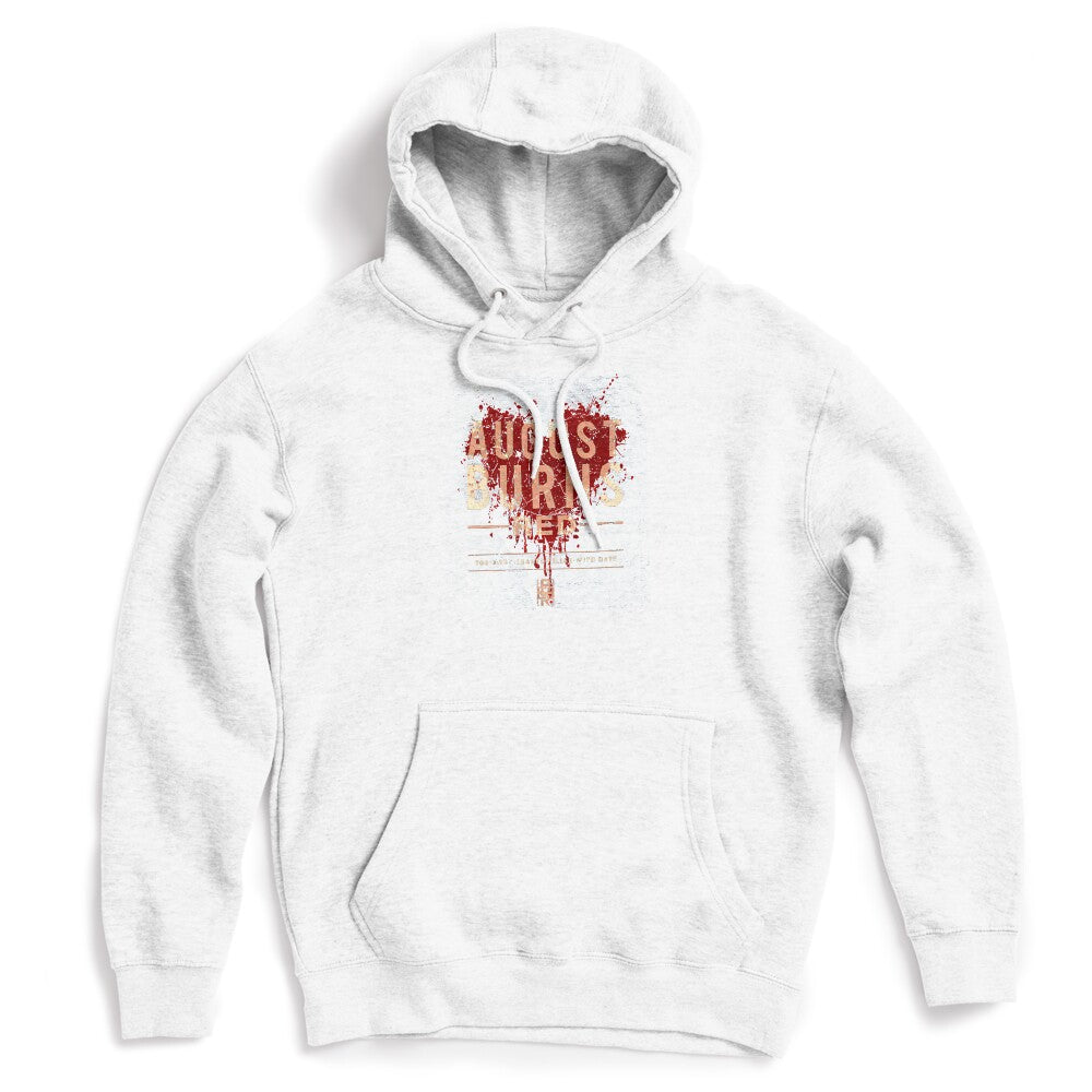 Distressed Red Heart With Splatter Texture Shirt